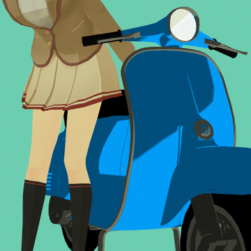 GirlBikeScooter